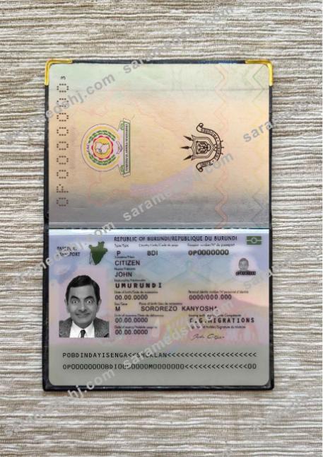 Burundi passport (2019-present) photo look